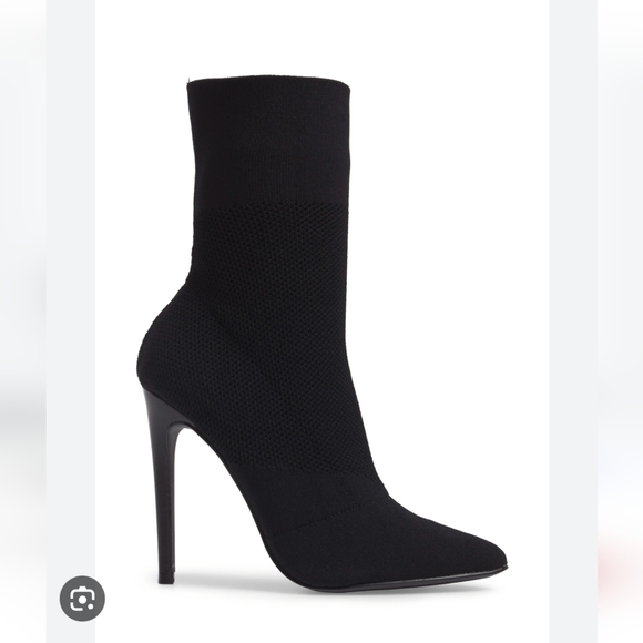 Century stiletto ankle boots Steve Madden knit sock boots - Picture 7 of 8